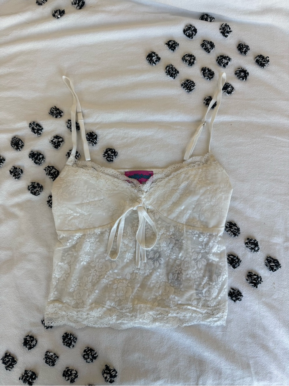 Edikted “Cami Sheer Lace Tank Top”